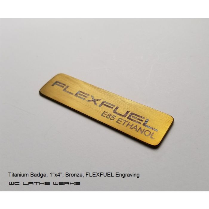 1x4 Badge - Titanium