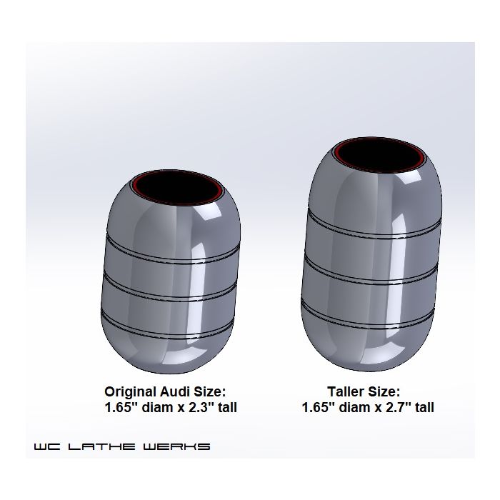 R8 Titanium Replica Knob