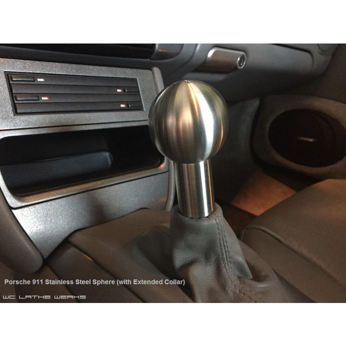 NEW Hand made WC Lathe Werks Corvette C6 Stainless Steel Sphere shift knob